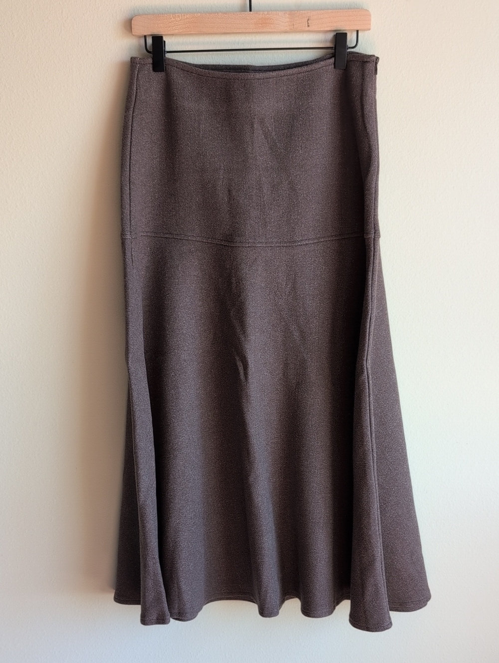 OGL Brown A-Line Flared Midi Skirt, NWT, Size M